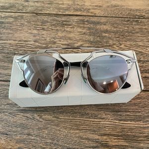 Christian Dior So Real Sunglasses - Silver Mirror